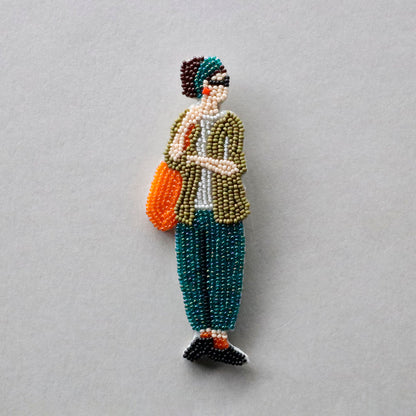 【MIYUKI/ミユキ】おでかけブローチキット マーケット ビーズ 刺繍 ブローチピン