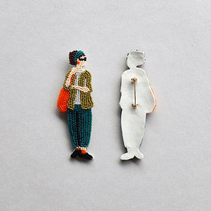 【MIYUKI/ミユキ】おでかけブローチキット マーケット ビーズ 刺繍 ブローチピン