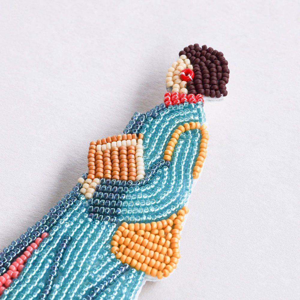 【MIYUKI/ミユキ】おでかけブローチキット ライブラリー ビーズ 刺繍 ブローチピン