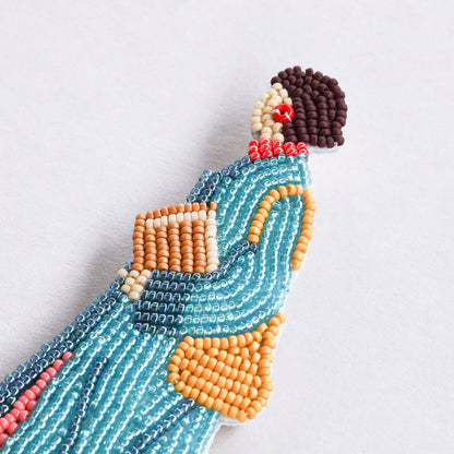【MIYUKI/ミユキ】おでかけブローチキット ライブラリー ビーズ 刺繍 ブローチピン