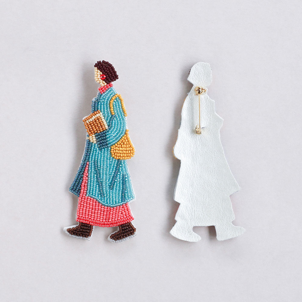 【MIYUKI/ミユキ】おでかけブローチキット ライブラリー ビーズ 刺繍 ブローチピン