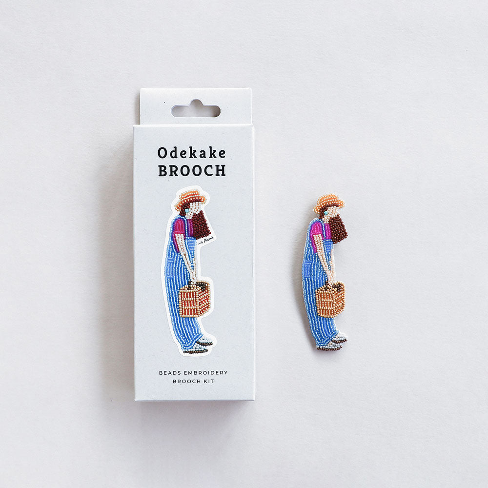 【MIYUKI/ミユキ】おでかけブローチキット ピクニック ビーズ 刺繍 ブローチピン