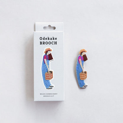 【MIYUKI/ミユキ】おでかけブローチキット ピクニック ビーズ 刺繍 ブローチピン
