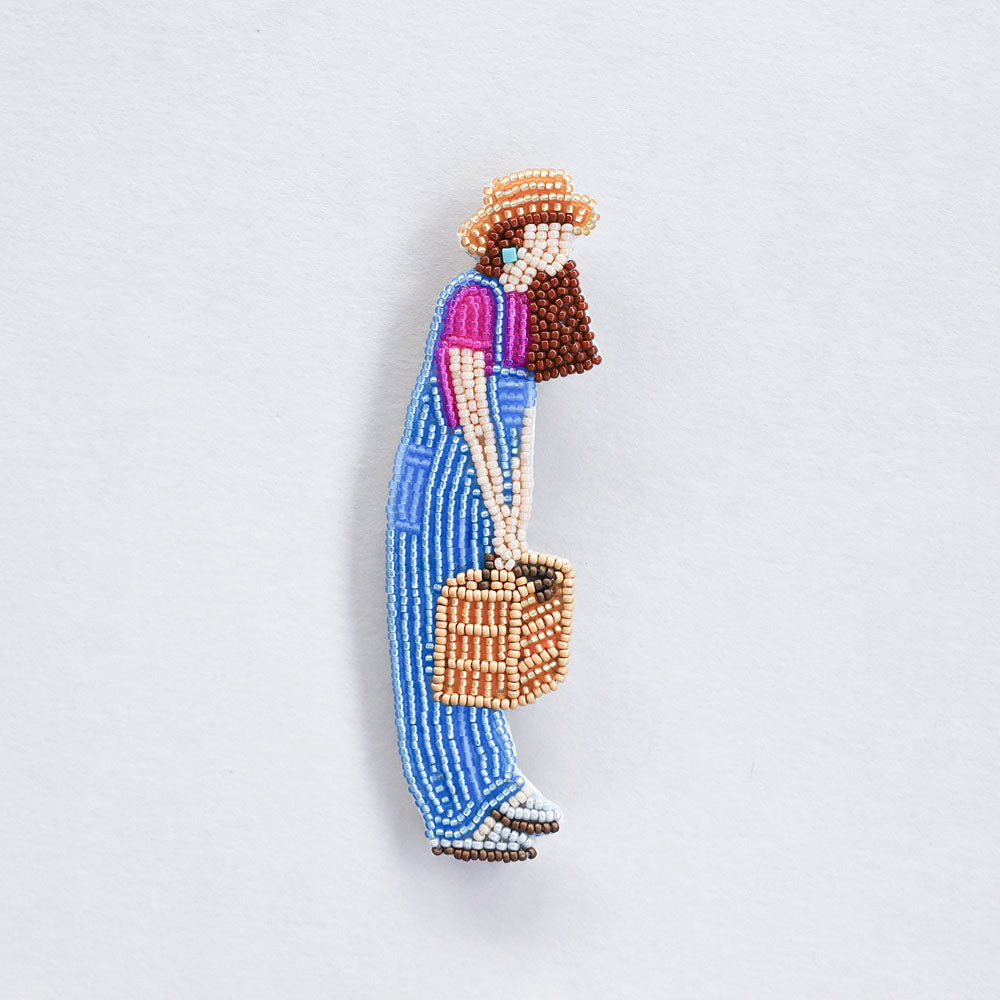 【MIYUKI/ミユキ】おでかけブローチキット ピクニック ビーズ 刺繍 ブローチピン