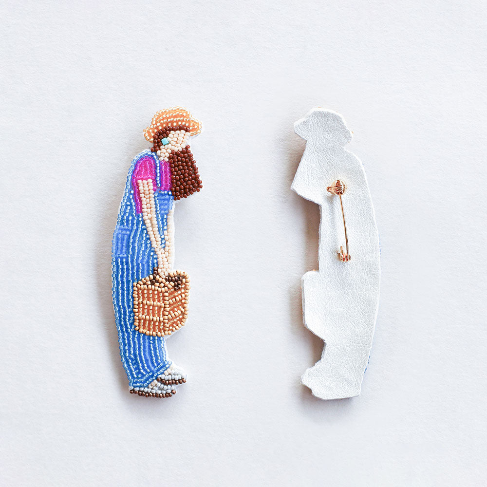 【MIYUKI/ミユキ】おでかけブローチキット ピクニック ビーズ 刺繍 ブローチピン