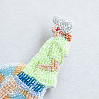 【MIYUKI/ミユキ】おでかけブローチキット ビーチ ビーズ 刺繍 ブローチピン