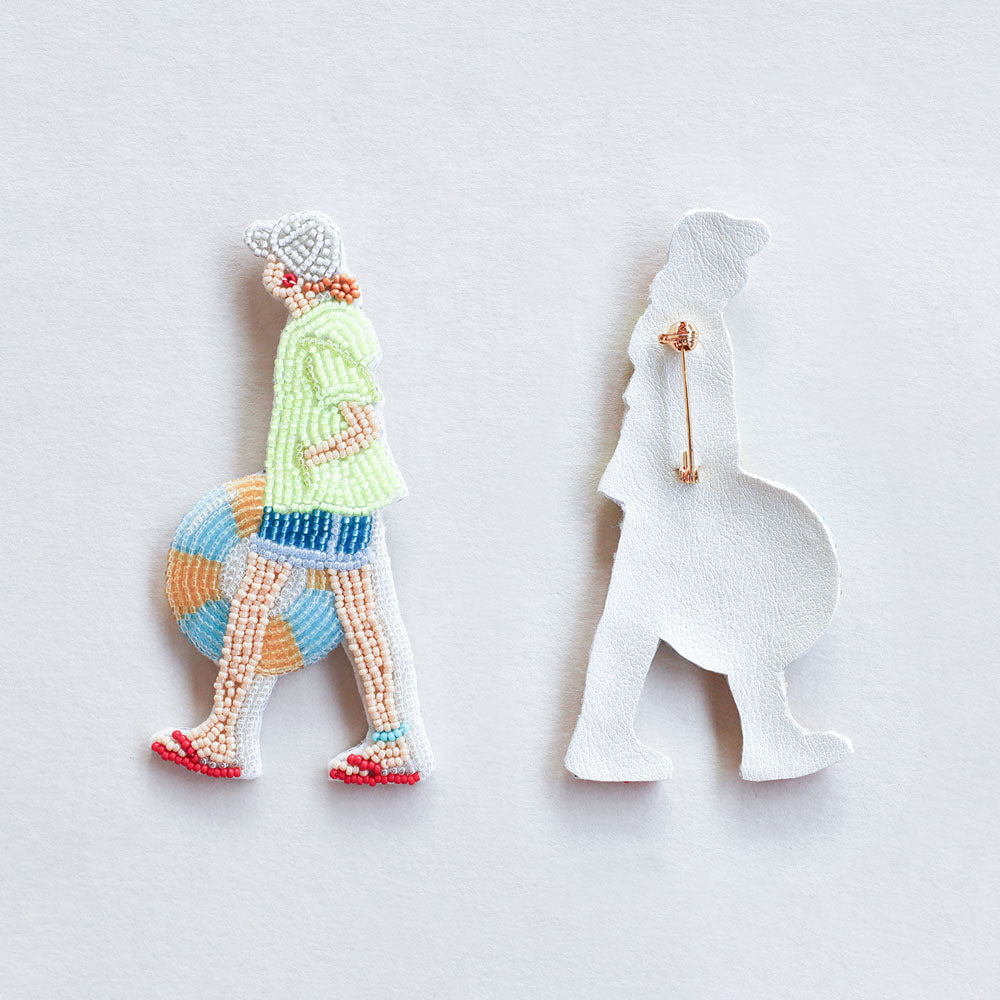 【MIYUKI/ミユキ】おでかけブローチキット ビーチ ビーズ 刺繍 ブローチピン