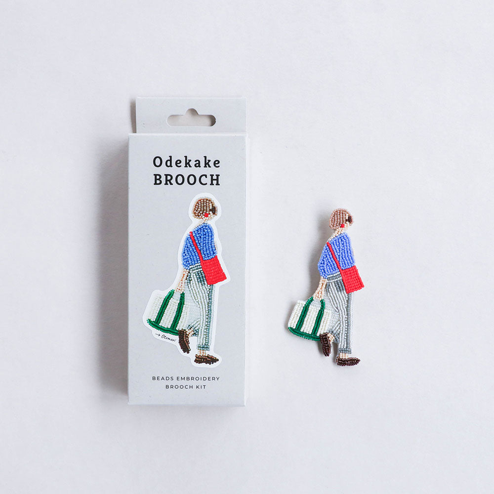 【MIYUKI/ミユキ】おでかけブローチキット おとまり ビーズ 刺繍 ブローチピン