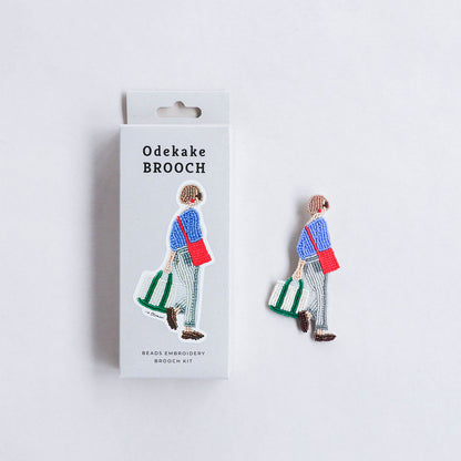 【MIYUKI/ミユキ】おでかけブローチキット おとまり ビーズ 刺繍 ブローチピン