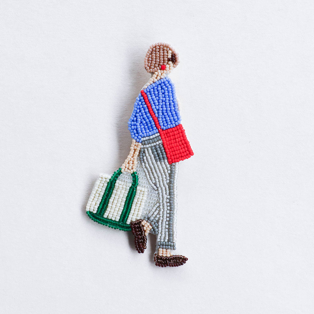【MIYUKI/ミユキ】おでかけブローチキット おとまり ビーズ 刺繍 ブローチピン