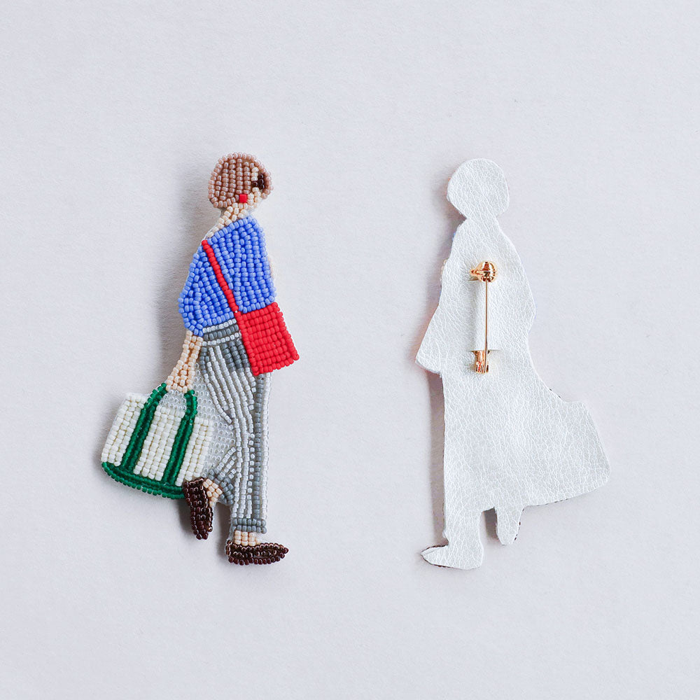 【MIYUKI/ミユキ】おでかけブローチキット おとまり ビーズ 刺繍 ブローチピン