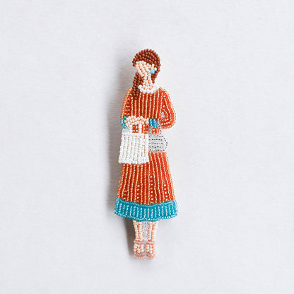 【MIYUKI/ミユキ】おでかけブローチキット およばれ ビーズ 刺繍 ブローチピン