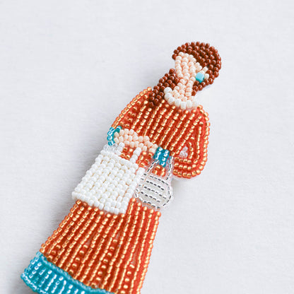 【MIYUKI/ミユキ】おでかけブローチキット およばれ ビーズ 刺繍 ブローチピン