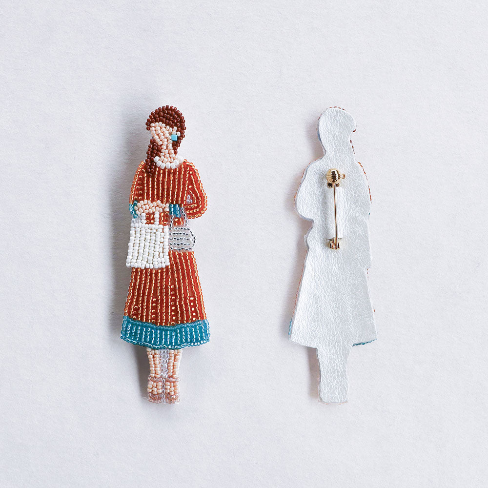 【MIYUKI/ミユキ】おでかけブローチキット およばれ ビーズ 刺繍 ブローチピン