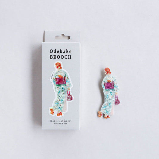 【MIYUKI/ミユキ】おでかけブローチキット おまつり ビーズ 刺繍 ブローチピン