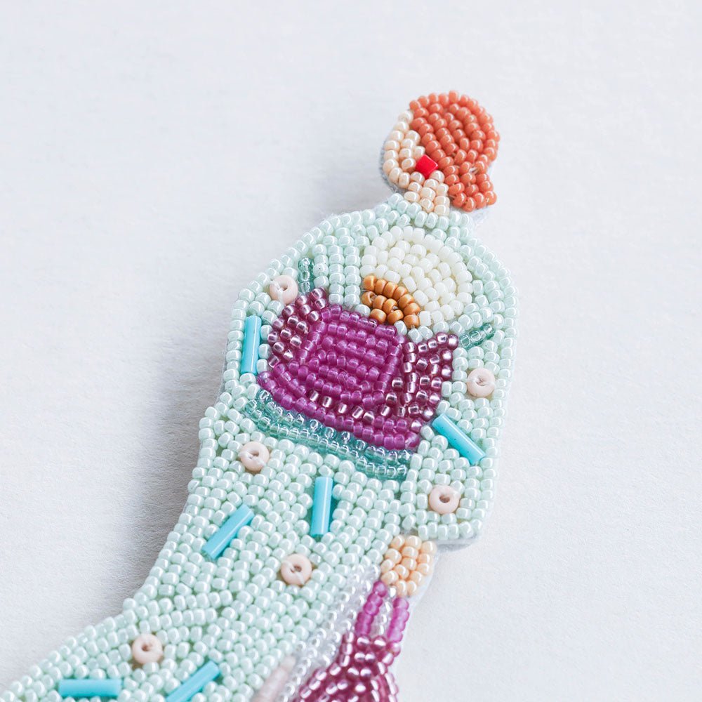 【MIYUKI/ミユキ】おでかけブローチキット おまつり ビーズ 刺繍 ブローチピン