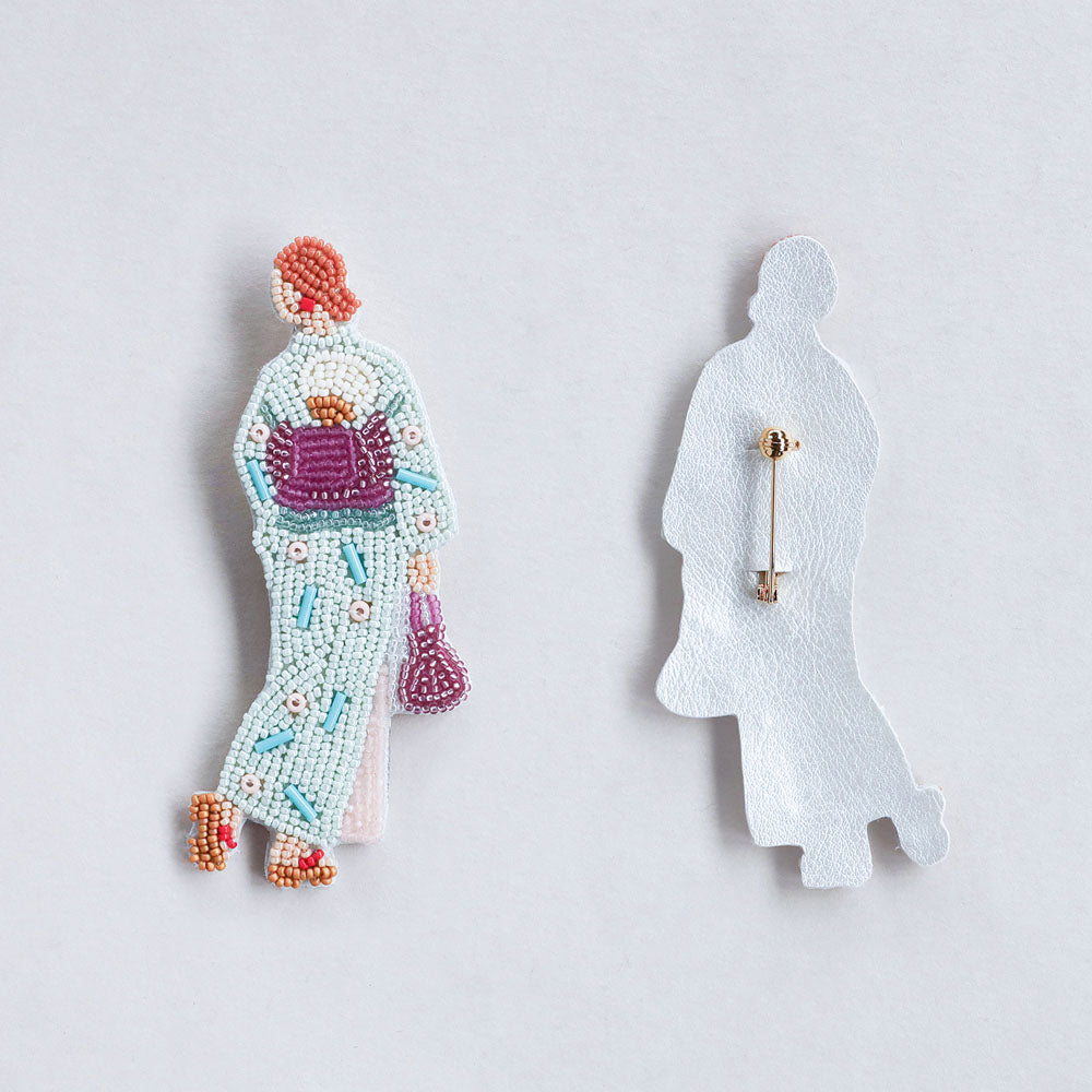 【MIYUKI/ミユキ】おでかけブローチキット おまつり ビーズ 刺繍 ブローチピン
