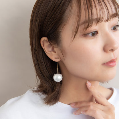 ピアス ニッケルフリー チェリー パール バックキャッチ スタッドピアス