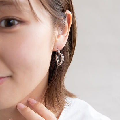 ピアス ニッケルフリー メタル ハート スタッドピアス