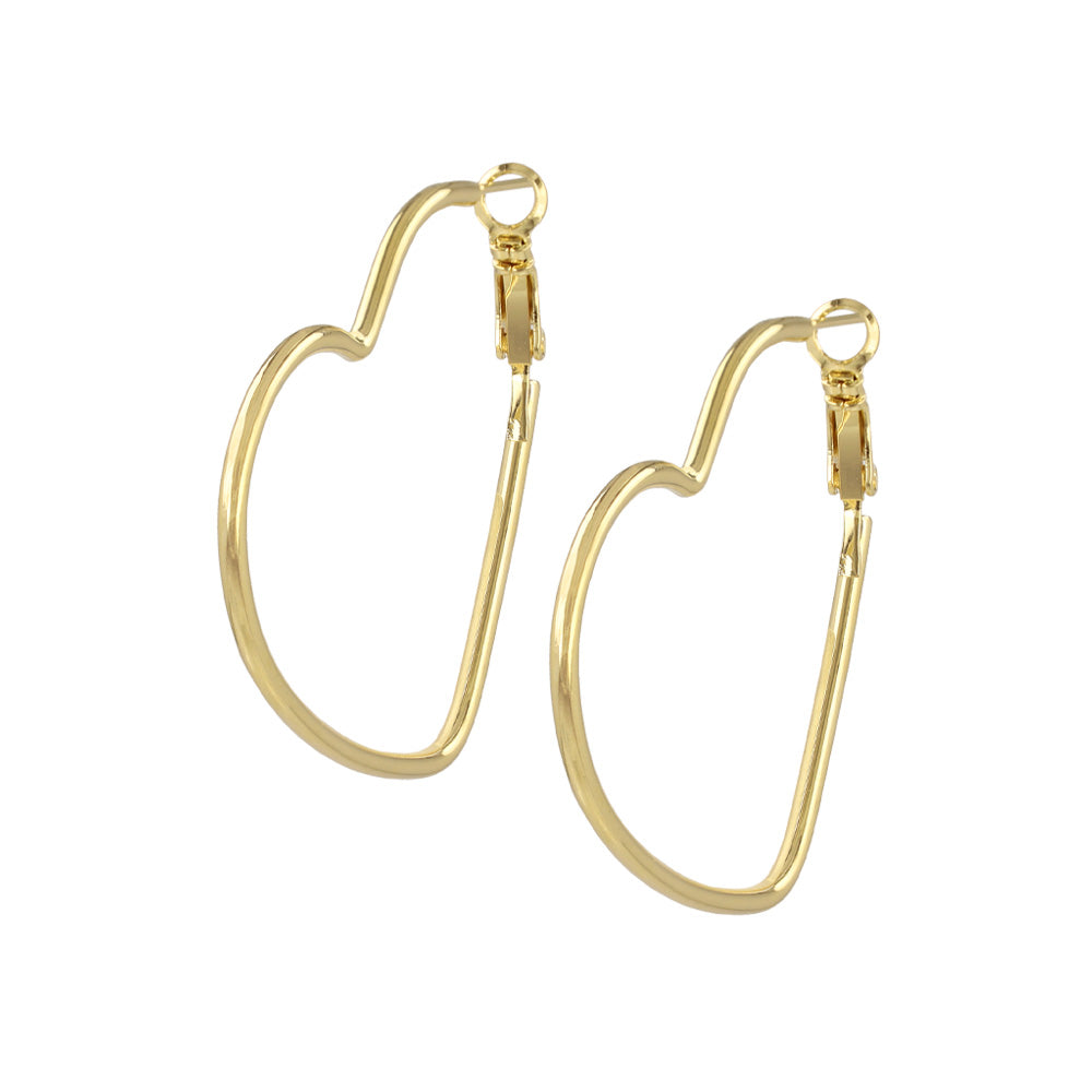 ピアス ニッケルフリー メタル ハート フープピアス – OSEWAYA