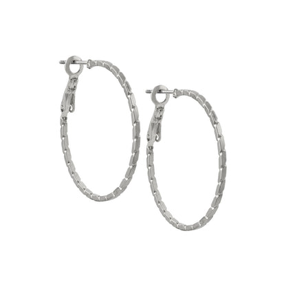 ピアス ニッケルフリー メタル ツイスト チタンポスト フープピアス