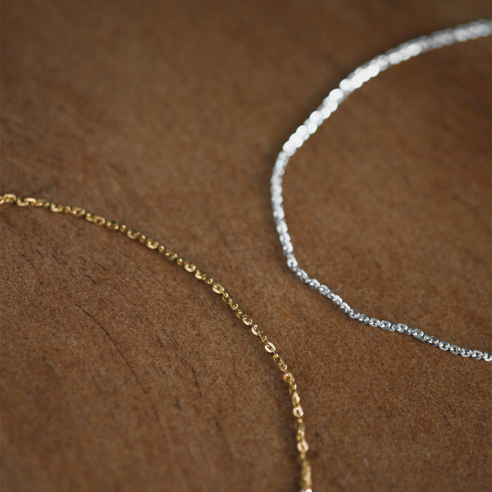 【elaia/エライア】 ブレスレット Silver925/K14ゴールドフィルド オーバル チェーンブレスレット オリジナルボックス/巾着付き