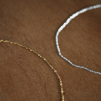 【elaia/エライア】 ブレスレット Silver925/K14ゴールドフィルド オーバル チェーンブレスレット オリジナルボックス/巾着付き