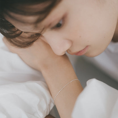 【elaia/エライア】 ブレスレット Silver925/K14ゴールドフィルド オーバル チェーンブレスレット オリジナルボックス/巾着付き