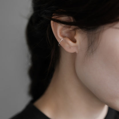 【elaia/エライア】 イヤーカフ Silver925/K14ゴールドフィルド K14 コンビカラー イヤリング 【片耳用】  オリジナルボックス/巾着付き