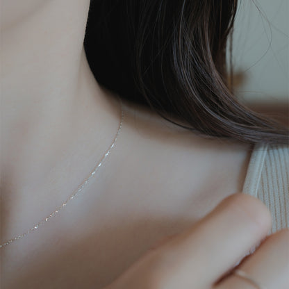 【elaia】ネックレス Silver925 ショートネックレス オリジナルボックス/巾着付き