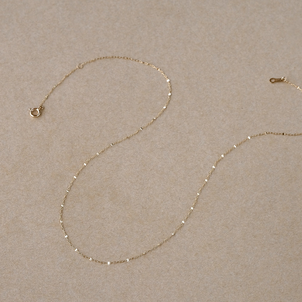 【elaia】ネックレス K10 ショートネックレス オリジナルボックス/巾着付き