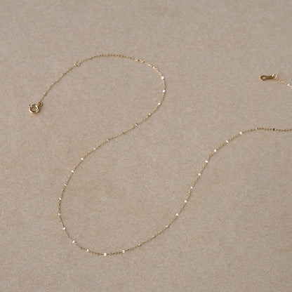 【elaia】ネックレス K10 ショートネックレス オリジナルボックス/巾着付き