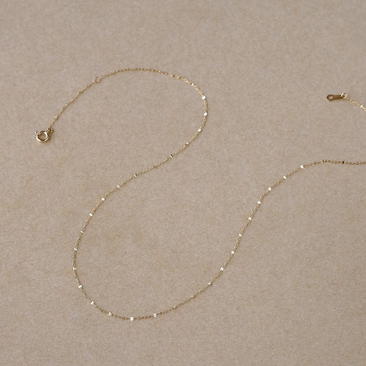 【elaia】ネックレス K10 ショートネックレス オリジナルボックス/巾着付き