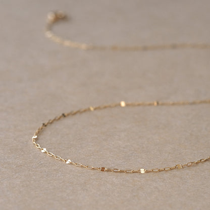 【elaia】ネックレス K10 ショートネックレス オリジナルボックス/巾着付き