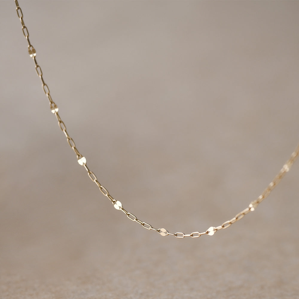 【elaia】ネックレス K10 ショートネックレス オリジナルボックス/巾着付き