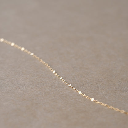 【elaia】ネックレス K10 ショートネックレス オリジナルボックス/巾着付き