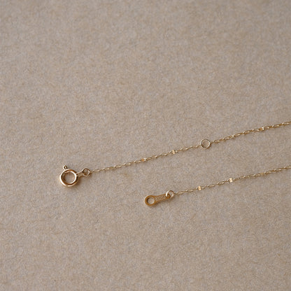 【elaia】ネックレス K10 ショートネックレス オリジナルボックス/巾着付き