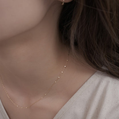 【elaia】ネックレス K10 ショートネックレス オリジナルボックス/巾着付き