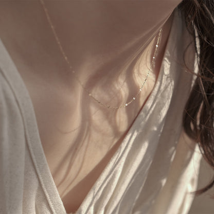 【elaia】ネックレス K10 ショートネックレス オリジナルボックス/巾着付き