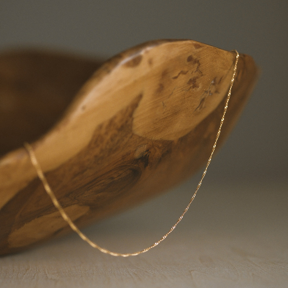 elaia/エライア】 ネックレス K14ゴールドフィルド ツイストチェーン