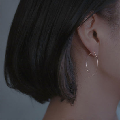 【elaia】ピアス リーフライン フックピアス オリジナルボックス/巾着付き