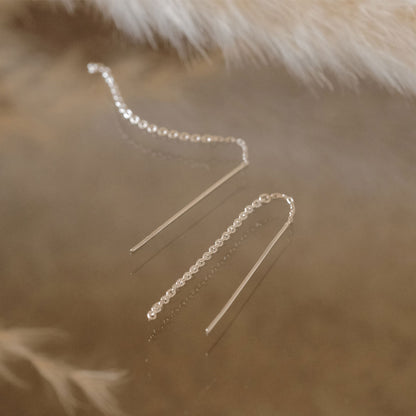 【elaia/エライア】ピアス メタル チェーン アメリカンピアス オリジナルボックス/巾着付き