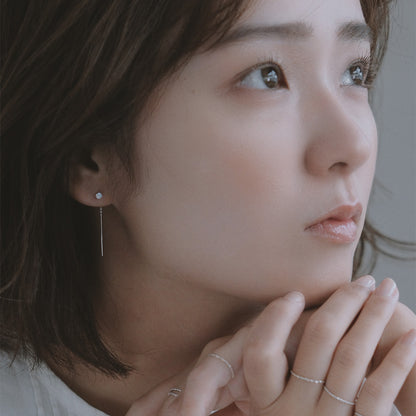 【elaia/エライア】ピアス Silver925チェーン 天然石 アメリカンピアス オリジナルボックス/巾着付き