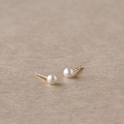 【elaia】ピアス K10 淡水パール スタッドピアス オリジナルボックス/巾着付き