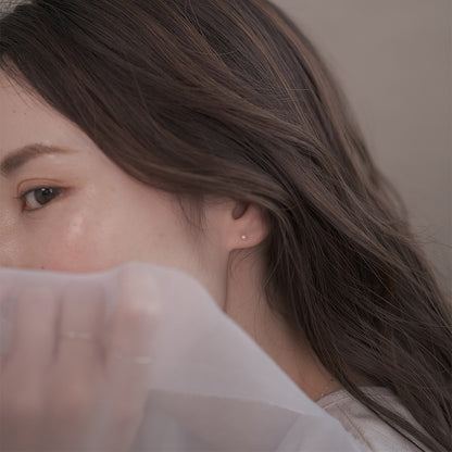 【elaia】ピアス K10 淡水パール スタッドピアス オリジナルボックス/巾着付き