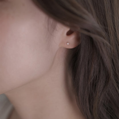 【elaia】ピアス K10 淡水パール スタッドピアス オリジナルボックス/巾着付き