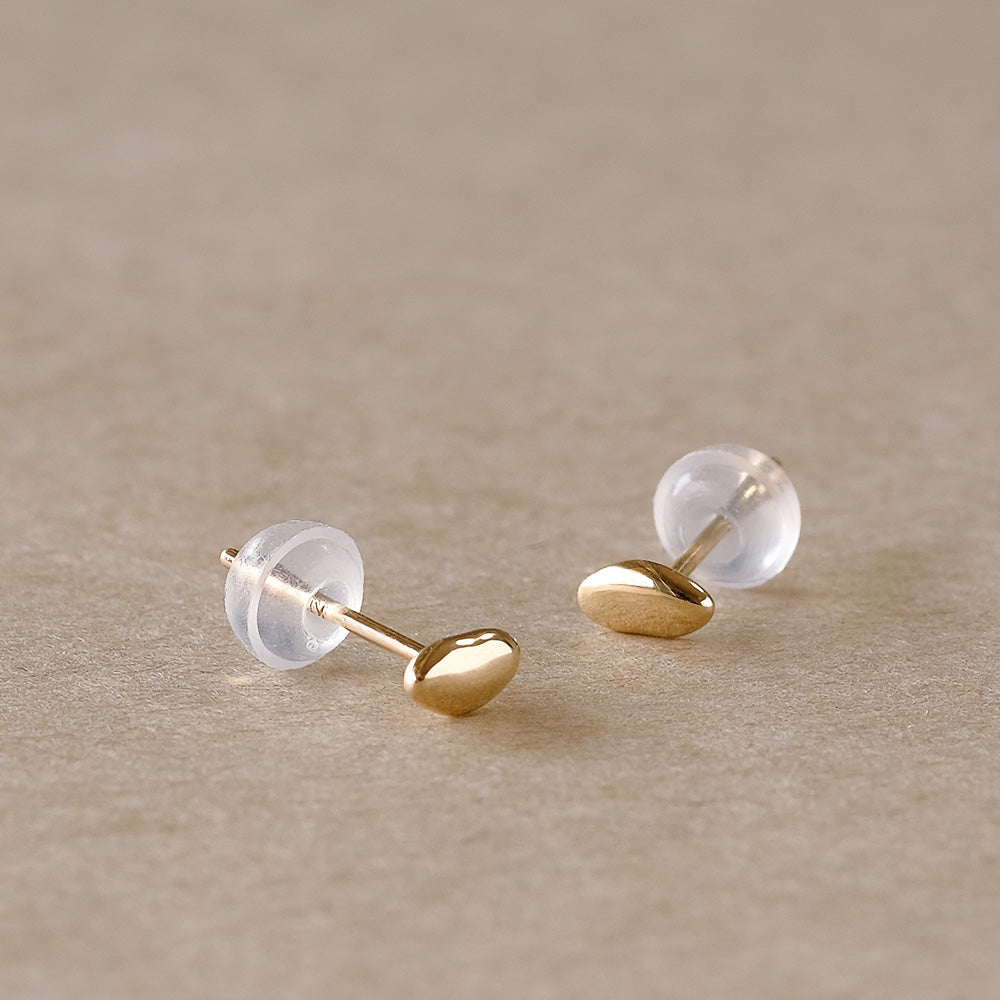 【elaia】ピアス K10 シード スタッドピアス オリジナルボックス/巾着付き