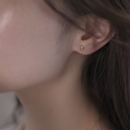 【elaia】ピアス K10 シード スタッドピアス オリジナルボックス/巾着付き