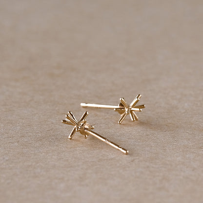 【elaia】ピアス K10 ブライトスター スタッドピアス オリジナルボックス/巾着付き