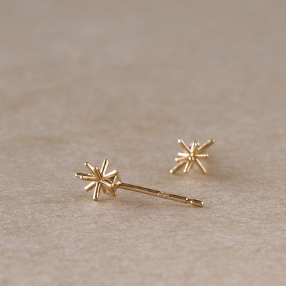 【elaia】ピアス K10 ブライトスター スタッドピアス オリジナルボックス/巾着付き